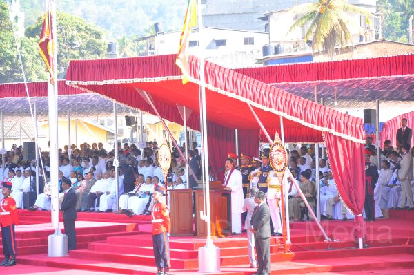 Sri Lanka Air Force Joins in the 66th Independence Day Celebrations at Kegalle