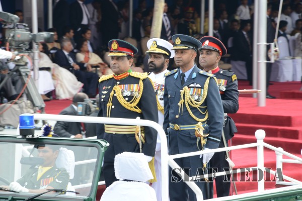 Sri Lanka Air Force Joins in the 67th Independence Day Celebrations at Sri Jayawardenapura Parliament grounds