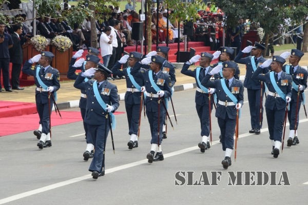 Sri Lanka Air Force Joins in the 67th Independence Day Celebrations at Sri Jayawardenapura Parliament grounds