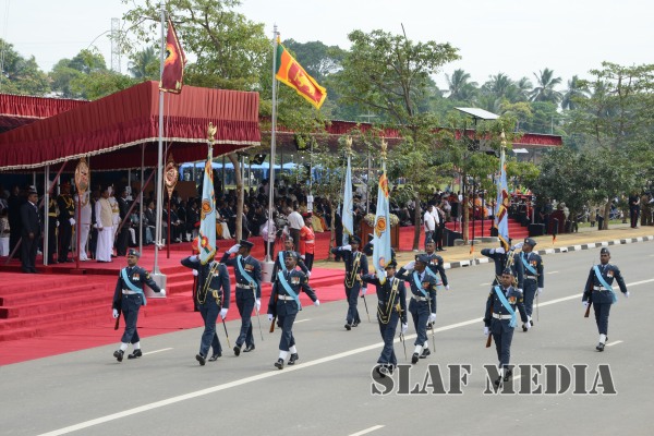 Sri Lanka Air Force Joins in the 67th Independence Day Celebrations at Sri Jayawardenapura Parliament grounds