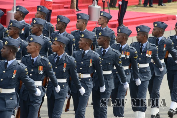 Sri Lanka Air Force Joins in the 67th Independence Day Celebrations at Sri Jayawardenapura Parliament grounds