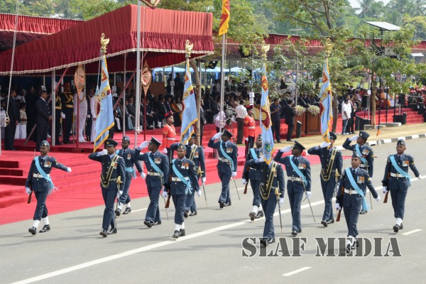 Sri Lanka Air Force Joins in the 67th Independence Day Celebrations at Sri Jayawardenapura Parliament grounds