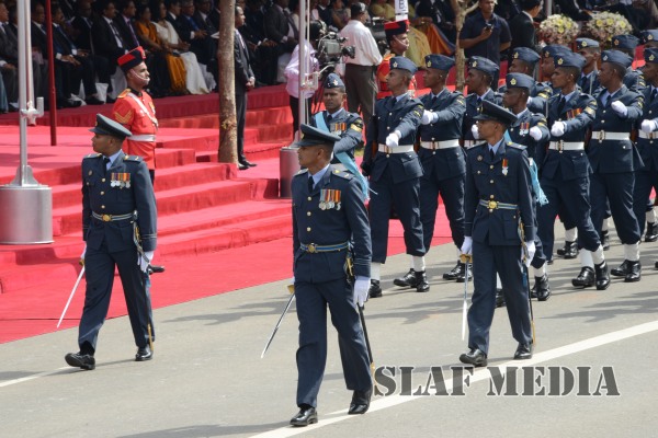 Sri Lanka Air Force Joins in the 67th Independence Day Celebrations at Sri Jayawardenapura Parliament grounds
