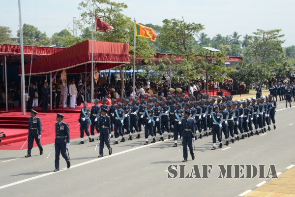 Sri Lanka Air Force Joins in the 67th Independence Day Celebrations at Sri Jayawardenapura Parliament grounds