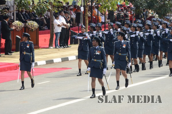 Sri Lanka Air Force Joins in the 67th Independence Day Celebrations at Sri Jayawardenapura Parliament grounds