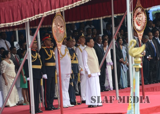 Sri Lanka Air Force Joins in the 67th Independence Day Celebrations at Sri Jayawardenapura Parliament grounds