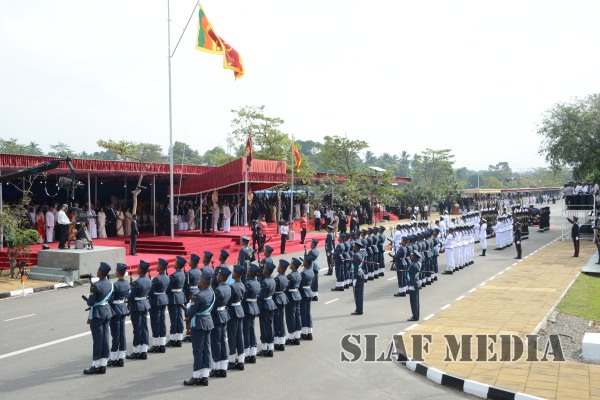 Sri Lanka Air Force Joins in the 67th Independence Day Celebrations at Sri Jayawardenapura Parliament grounds