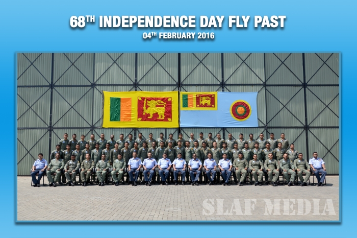 Sri Lanka Air Force Joins in the 68th Independence Day Celebrations