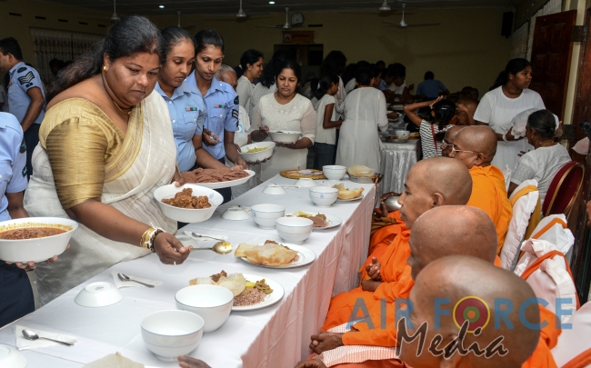 SLAF Seva Vanitha Unit celebrates International Women’s Day and 69th SLAF Anniversary with a Series of religious activities at