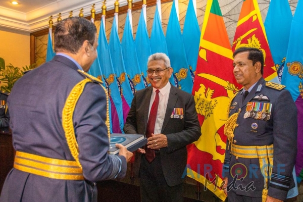 HIS EXCELLENCY THE PRESIDENT LAUNCHES THE SLAF 70TH ANNIVERSARY PUBLICATION “GLORY OF IRON WINGS”