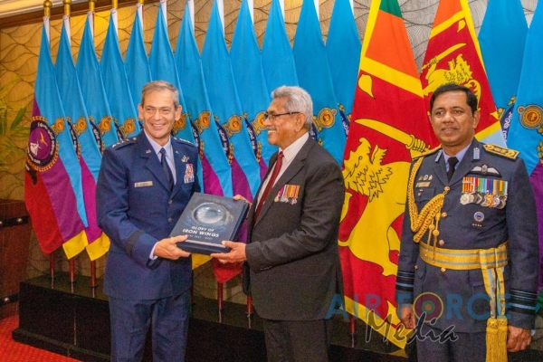 HIS EXCELLENCY THE PRESIDENT LAUNCHES THE SLAF 70TH ANNIVERSARY PUBLICATION “GLORY OF IRON WINGS”