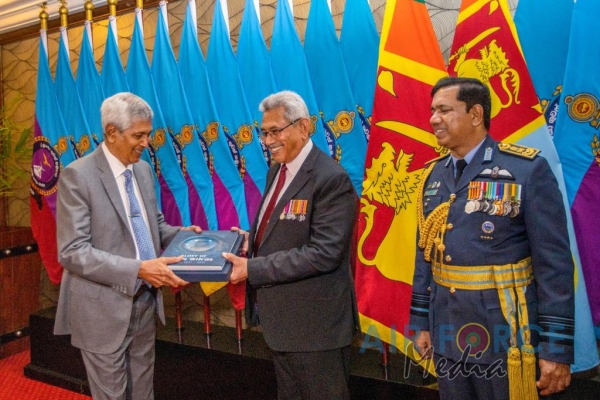 HIS EXCELLENCY THE PRESIDENT LAUNCHES THE SLAF 70TH ANNIVERSARY PUBLICATION “GLORY OF IRON WINGS”