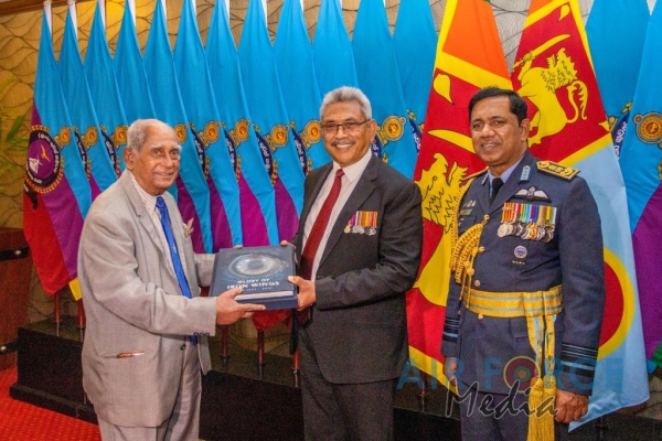 HIS EXCELLENCY THE PRESIDENT LAUNCHES THE SLAF 70TH ANNIVERSARY PUBLICATION “GLORY OF IRON WINGS”