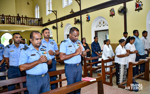 ANNUAL PIRITH CHANTING CEREMONY AND COMMEMORATION OF WAR HEROES BY NO. 7 AND NO. 9 HELICOPTER SQUADRONS