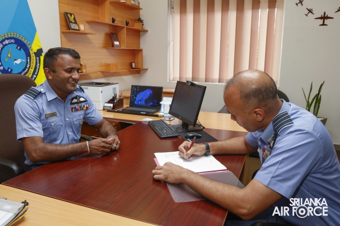 CHANGE OF COMMAND AT NO 8 TACTICAL TRANSPORT SQUADRON, SLAF BASE RATMALANA