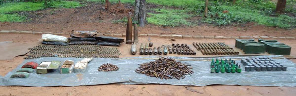 Cache of Weapons Recovered in Pudukuduirripu
