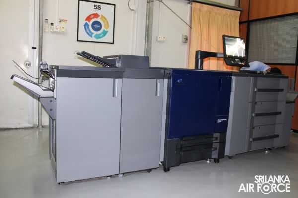PRINTING SECTION SLAF TRADE TRAINING SCHOOL EKALA COMMENCES DIGITAL OFFSET PRINTING OPERATION FOR THE FIRST TIME