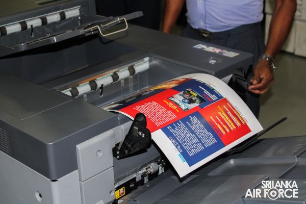 PRINTING SECTION SLAF TRADE TRAINING SCHOOL EKALA COMMENCES DIGITAL OFFSET PRINTING OPERATION FOR THE FIRST TIME