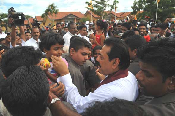 President presents Ranajayapura to the War heroes President presents Ranajayapura to the War heroes
