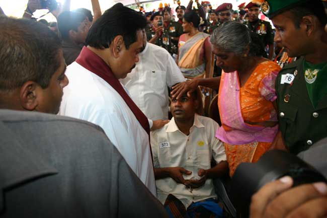 President presents Ranajayapura to the War heroes President presents Ranajayapura to the War heroes