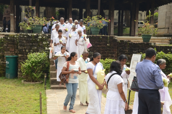 A Religious Ceremony at the Temple of Sacred Tooth