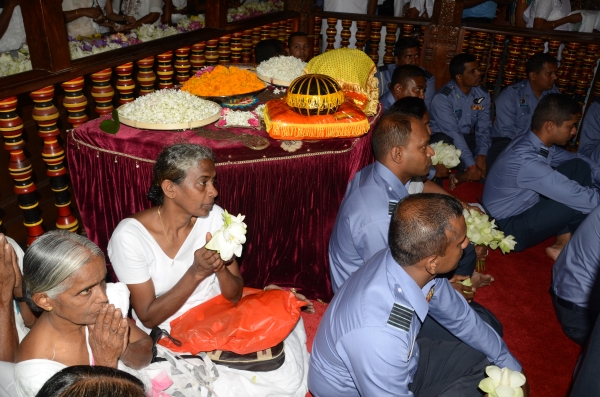 A Religious Ceremony at the Temple of Sacred Tooth
