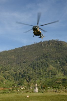 Helitours Facilitates the Airlifting of 20 tons of Material to Adam’s Peak