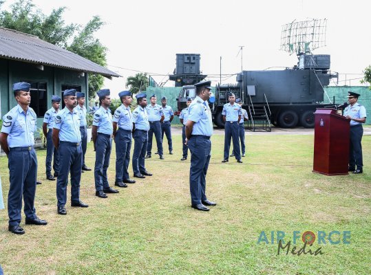 CHANGE OF COMMAND AT NO 01 AIR DEFENCE RADAR SQUADRON AT KATUNAYAKE