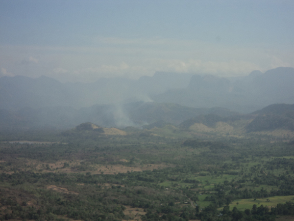 Aerial Firefighters in action in Laggala