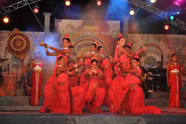 Air Force Commander switches on lights at the Gangarama Vesak Kalapaya