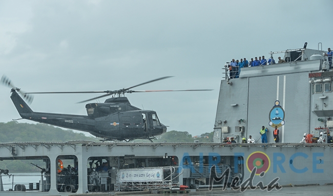 SLAF conducts Helicopter Deck Landing Exercise with SL Navy Ship ‘Sindurala’