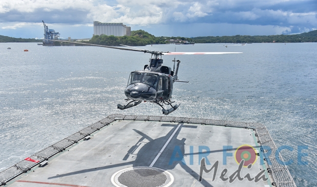 SLAF conducts Helicopter Deck Landing Exercise with SL Navy Ship ‘Sindurala’