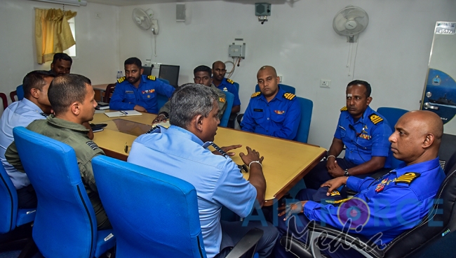SLAF conducts Helicopter Deck Landing Exercise with SL Navy Ship ‘Sindurala’