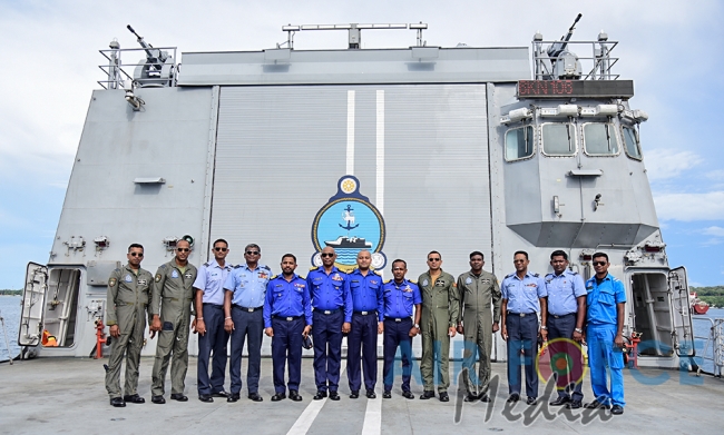 SLAF conducts Helicopter Deck Landing Exercise with SL Navy Ship ‘Sindurala’