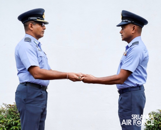 CHANGE OF
COMMAND AT AIR FIELD CONSTRUCTION WING, SLAF BASE RATMALANA
