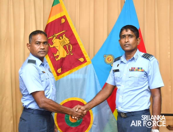 CHANGE OF
COMMAND AT AIR FIELD CONSTRUCTION WING, SLAF BASE RATMALANA