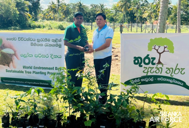 SLAF BASE KATUNAYAKE ESTABLISHES HERBAL GARDEN FOR CONSERVATION EFFORTS