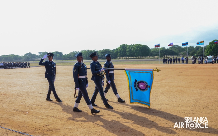 COMMANDER'S INSPECTION OF SLAF BASE ANURADHAPURA