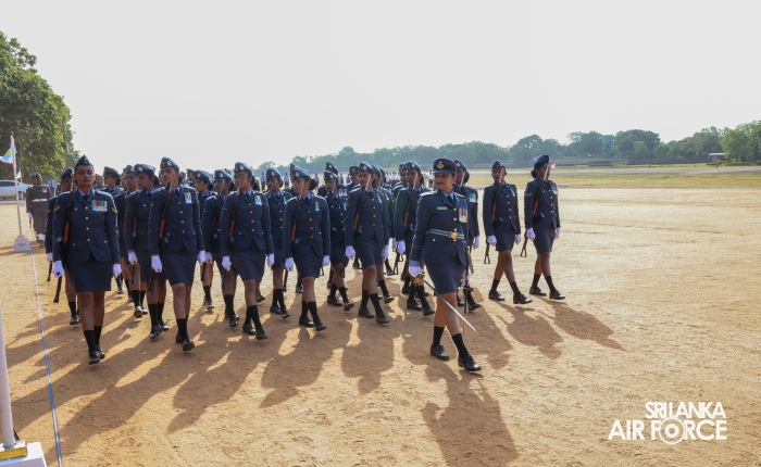 COMMANDER'S INSPECTION OF SLAF BASE ANURADHAPURA