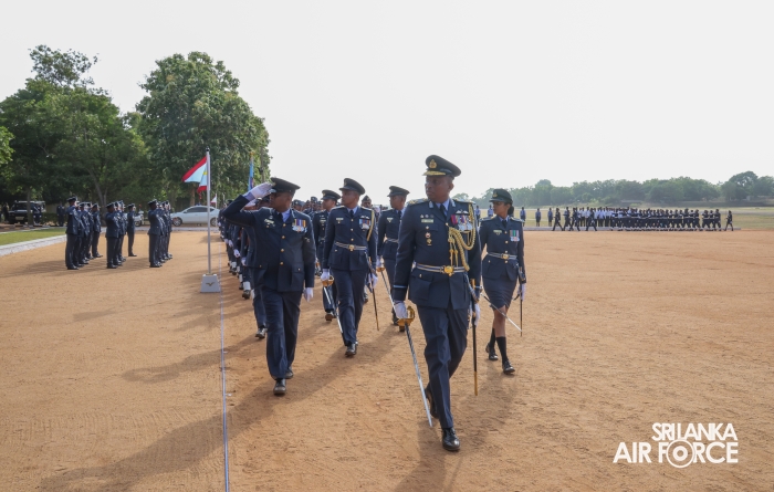 COMMANDER'S INSPECTION OF SLAF BASE ANURADHAPURA