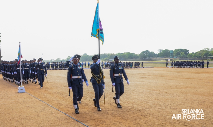 COMMANDER'S INSPECTION OF SLAF BASE ANURADHAPURA