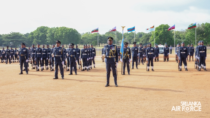COMMANDER'S INSPECTION OF SLAF BASE ANURADHAPURA