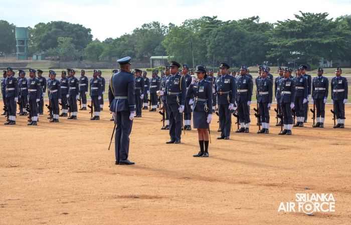 COMMANDER'S INSPECTION OF SLAF BASE ANURADHAPURA