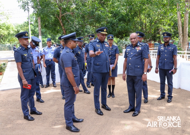 COMMANDER'S INSPECTION OF SLAF BASE ANURADHAPURA