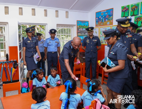 COMMANDER'S INSPECTION OF SLAF BASE ANURADHAPURA