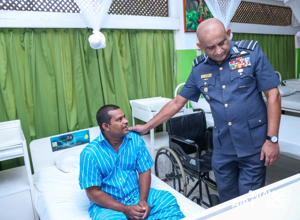 COMMANDER'S INSPECTION OF SLAF BASE ANURADHAPURA