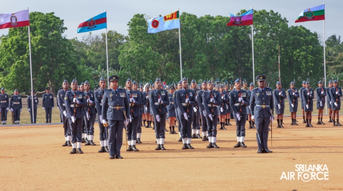 COMMANDER'S INSPECTION OF SLAF BASE ANURADHAPURA