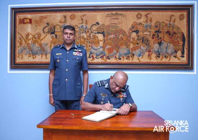 COMMANDER'S INSPECTION OF SLAF BASE ANURADHAPURA