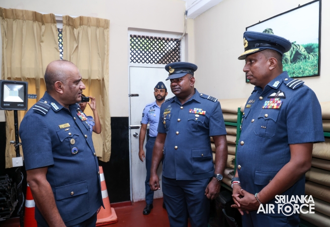 COMMANDER'S INSPECTION OF SLAF BASE ANURADHAPURA