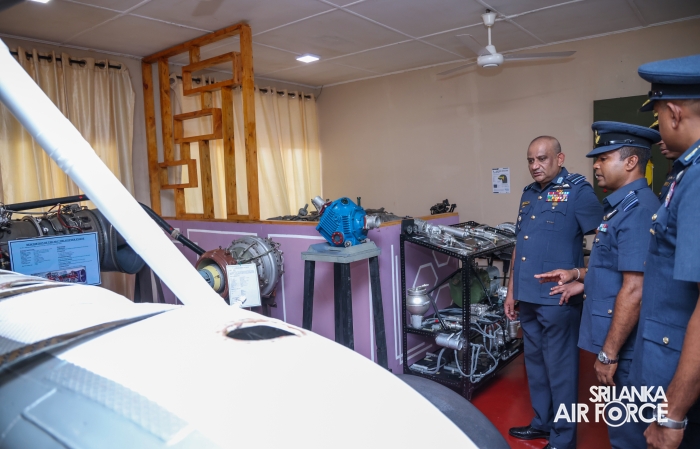 COMMANDER'S INSPECTION OF SLAF BASE ANURADHAPURA